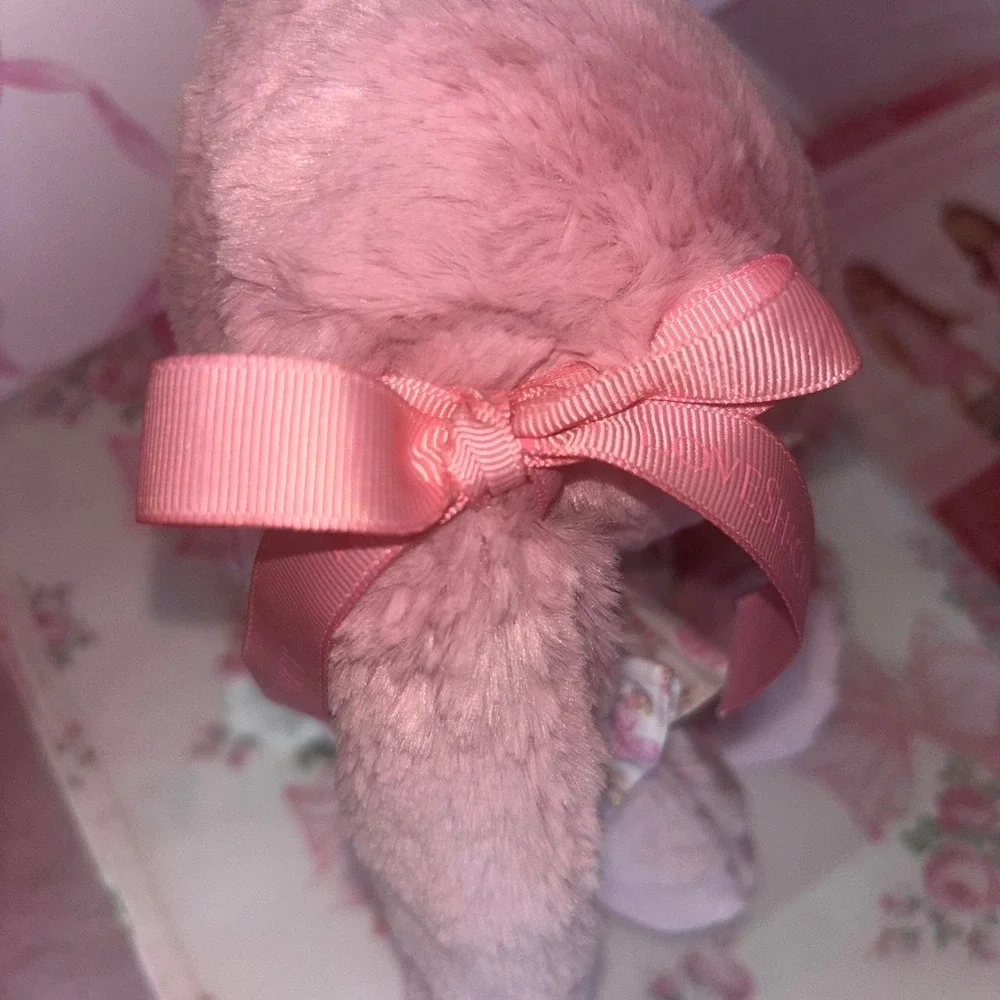 LoveShackFancy and jelly cat bashful pink tulip bunny lsf x ag dress